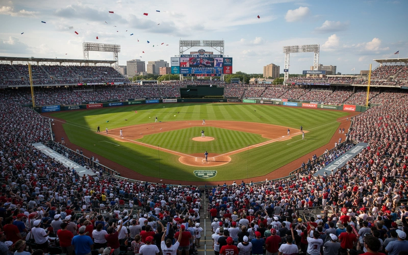 TD Ameritrade Park in Omaha packed with fans during College World Series championship game